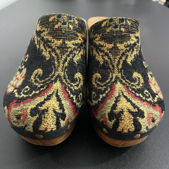 Sundance Cordani Zorba Tapestry Clogs Shoes Cyrilla Five Worlds 70s Retro New - Picture 7 of 15